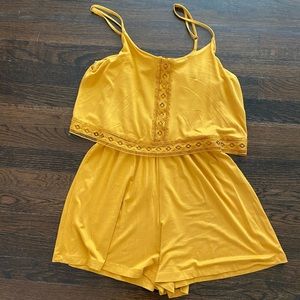 TopShop Yellow Playsuit